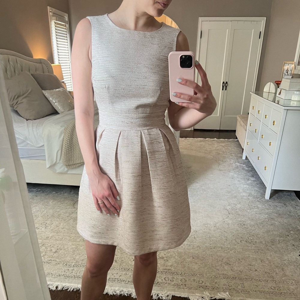 Cream party dress